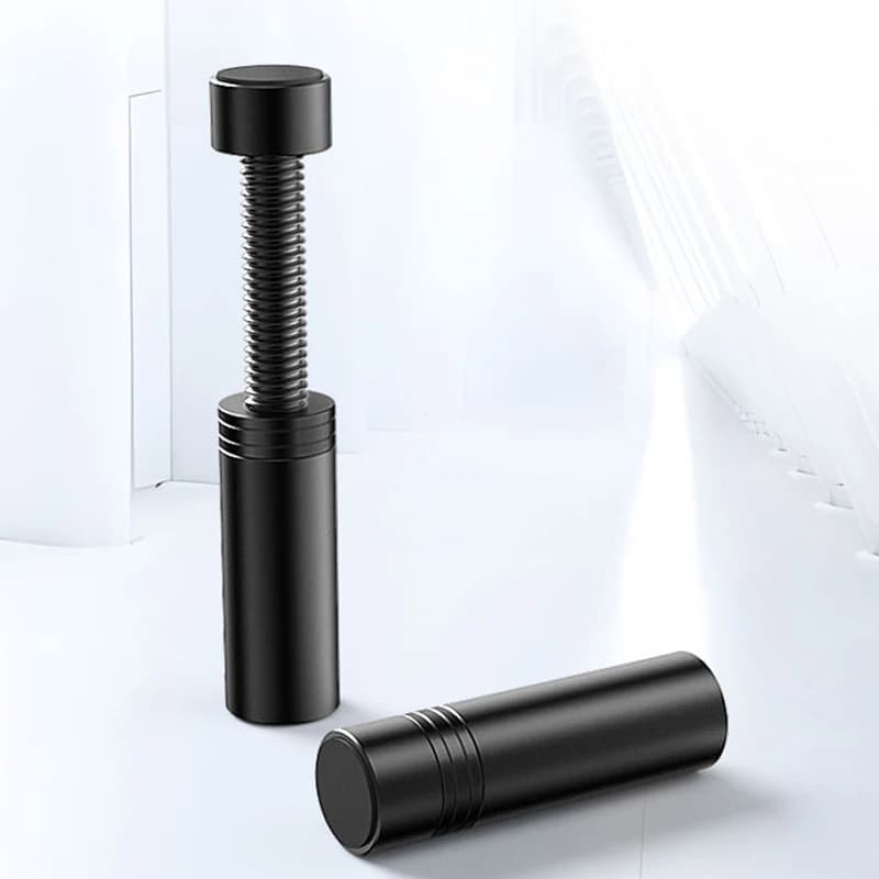 Suporte telescópico preto para placa de vídeo GX-30 com design compacto e ajuste de altura
