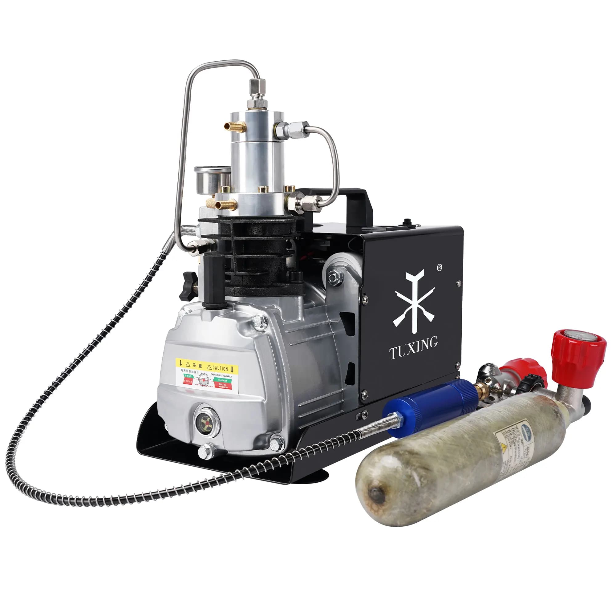 Compresor de ar elétrico TUXING TXES021 300Bar com tanque de 0-6.8L