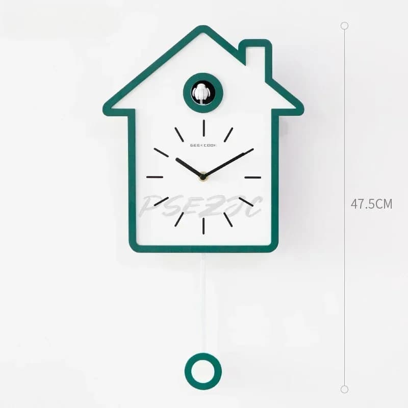 Relógio cuco simples e moderno para casa, sala de estar e estudo, decoração, pode contar o tempo, durável e duradouro