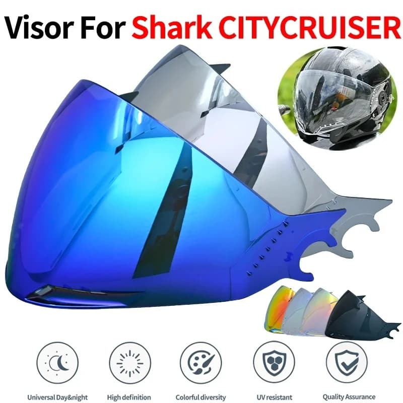 CITYCRUISER Viseira Para Shark City Cruiser Acessórios de Lente de Substituição Capacete Viseiras de Pára-brisa óculos para Shark City Cruiser