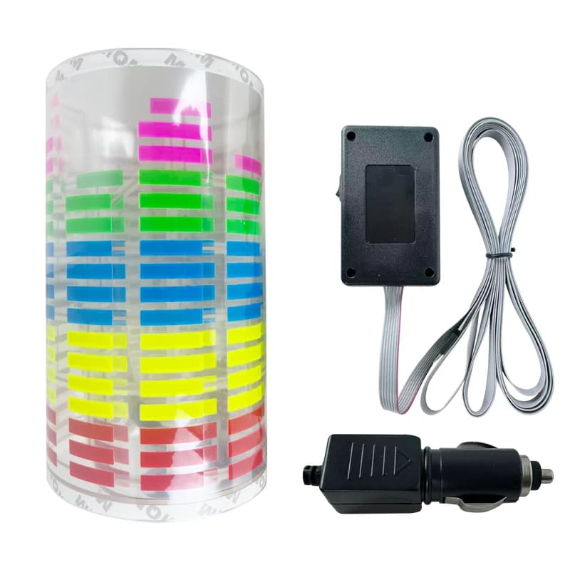 Kit de luz LED RGB para carro com adesivo de pára-brisa traseiro