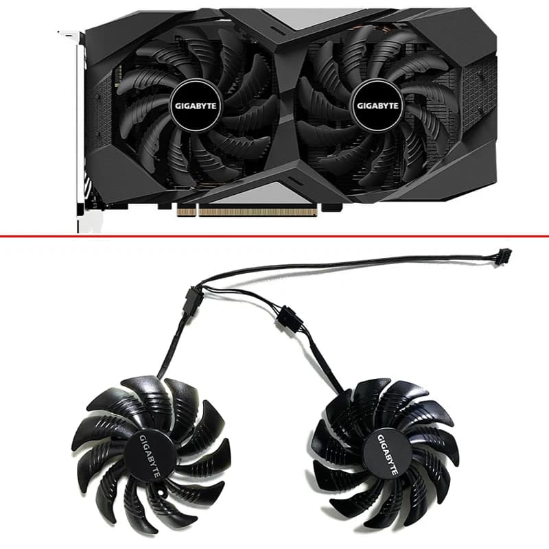 Novo 2 peças 88mm t 129215 Ventilador de refrigeração SU 0,5A para Gigabyte RTX 1650 1660 1660 Ti 2060 2070 Ventiladores de resfriamento de placa de vídeo super gráfica