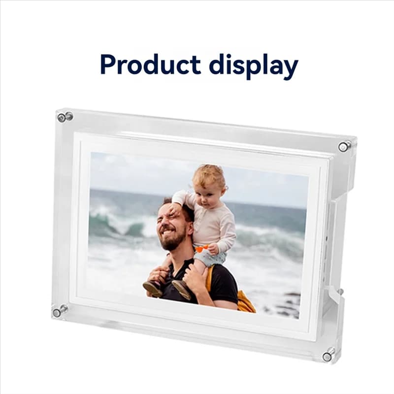 ABAC-WIFI Acrílico Digital Photo Frame 10.1 Polegadas Tela IPS 32G Memória Porta Retrato Digital
