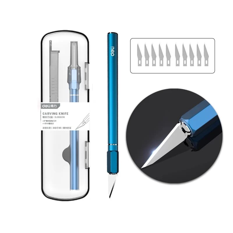 Kit de faca de metal antiderrapante com 10 peças de facas artesanais para reparo de PCB de celular