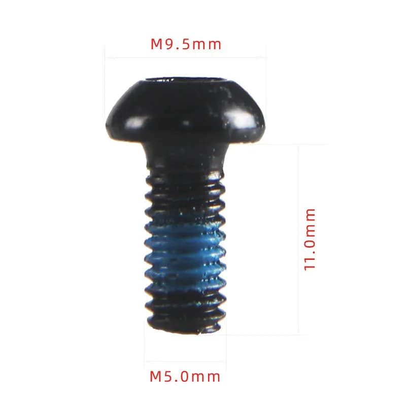 Parafuso para rotor de freio a disco MTB aço inoxidável com cola antiderrapante medidas 11x9,5x5 mm