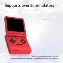 Console de jogos portátil Powkiddy V90S em quatro cores: vermelho, branco, amarelo e cinza