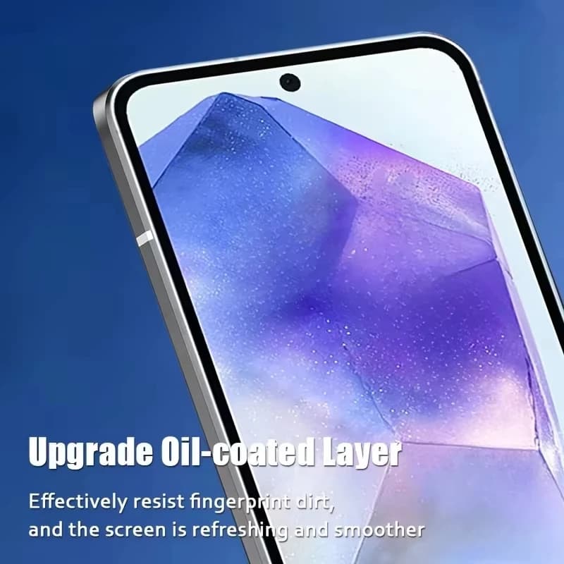 Vidro temperado Xiaomi Redmi Note com camada oleofóbica para resistência a impressões digitais e toque suave