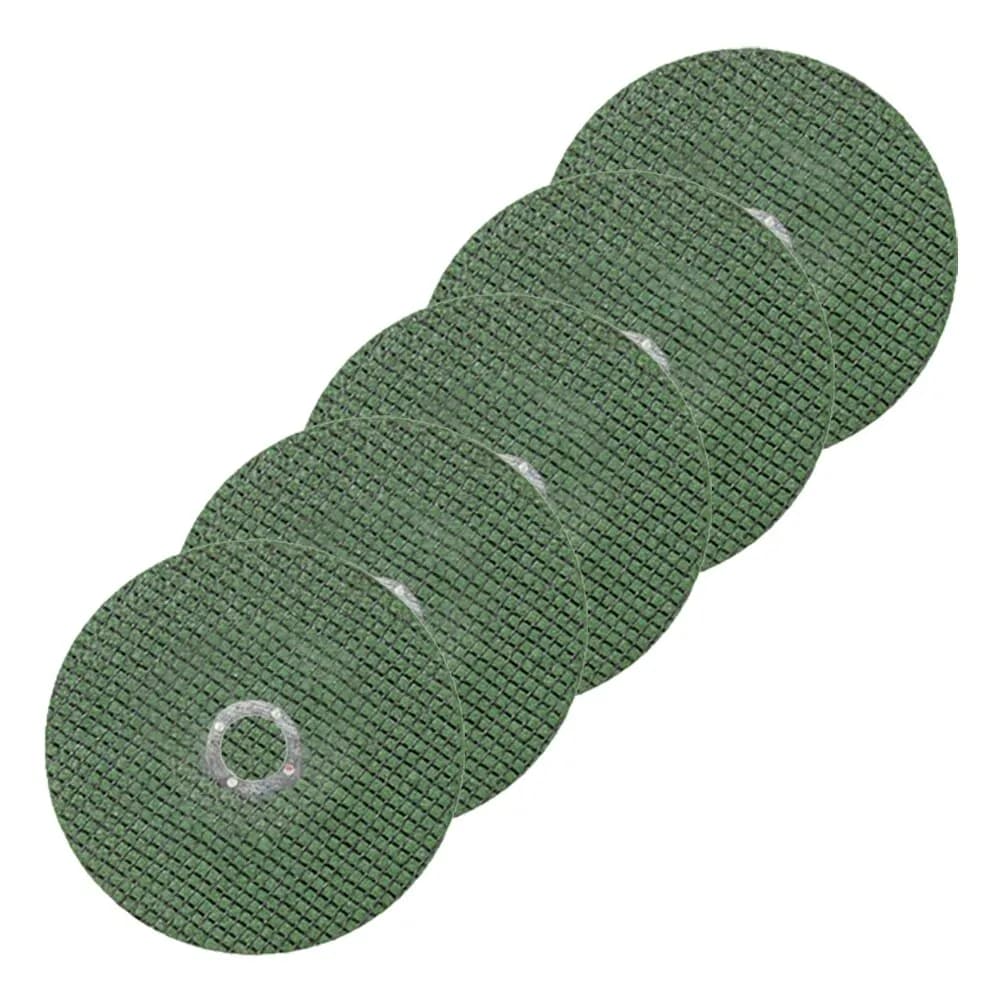 Kit 10 discos de corte rápido para metal 107mm verde para rebarbadora e serra de polimento