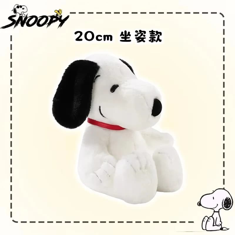 Boneco de Pelúcia Snoopy Original, Brinquedo Fofo e Macio, Almofada Decorativa para Quarto e Sofá, Presente de Festival, Boneco Confortável