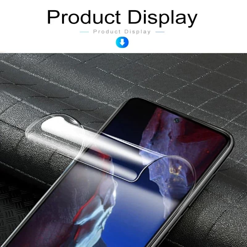 Kit com 4 unidades de película hidrogel transparente para celular POCO com cobertura total e fácil aplicação