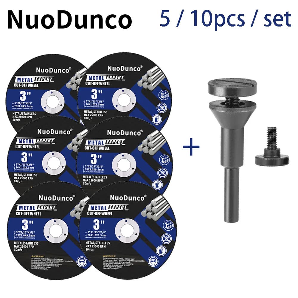 Kit de discos de corte de metal NuoDunco 3 polegadas 5/10 peças