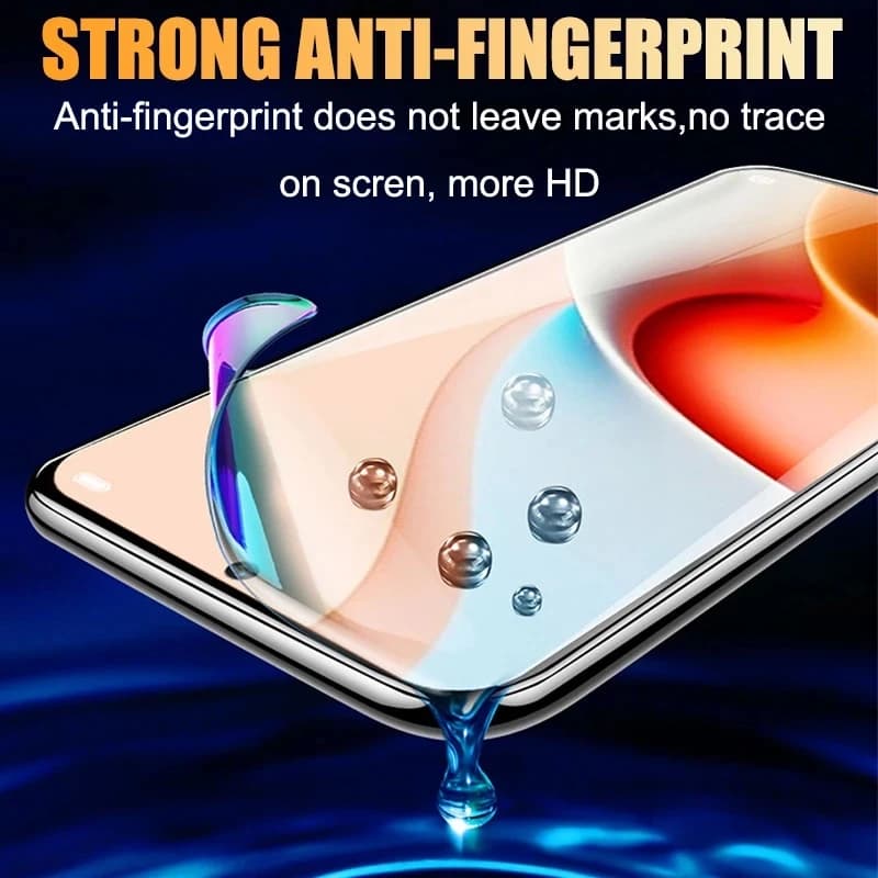Protetor de tela hidrogel transparente para Xiaomi Poco com forte efeito anti-impressão digital