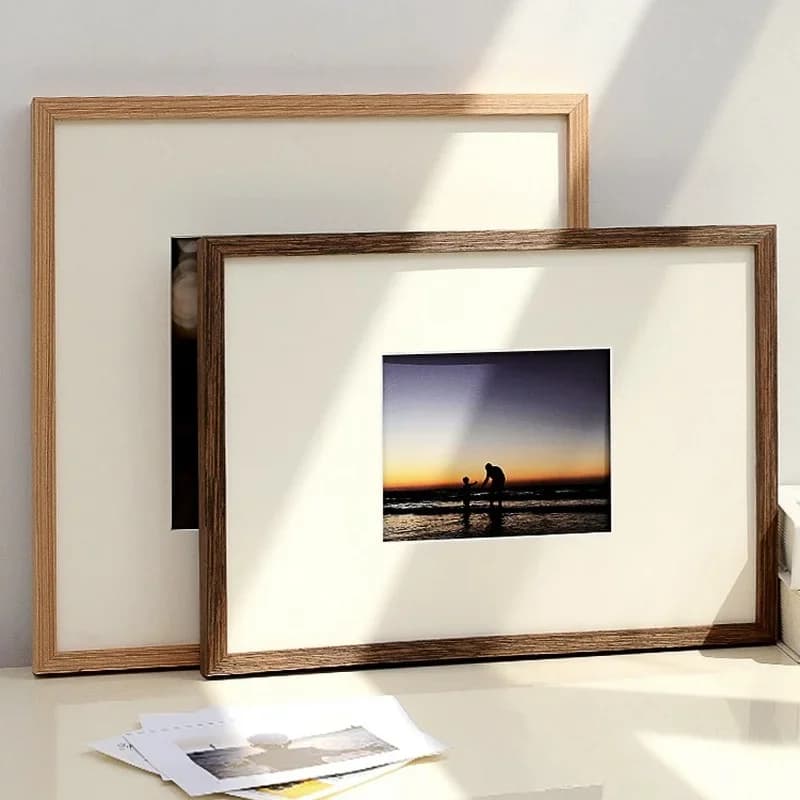 Europeu elegante quadro ornamento moderno amigos pintura moldura de madeira nórdico presente personalizado porta retrato decoração casa