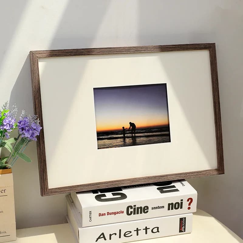 Europeu elegante quadro ornamento moderno amigos pintura moldura de madeira nórdico presente personalizado porta retrato decoração casa