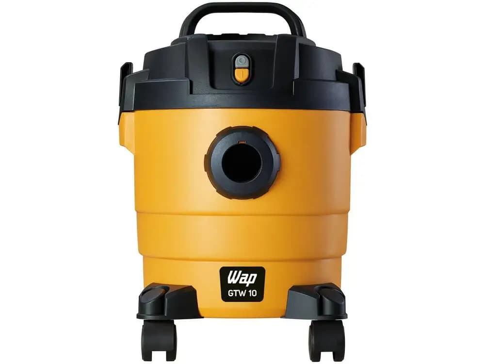 Aspirador WAP GTW 10 amarelo com rodas e conexão para mangueira frontal