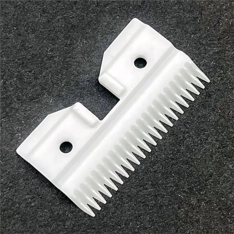 Kit de 10 lâminas de substituição brancas com 22 dentes para máquinas de tosa grossa de animais de estimação