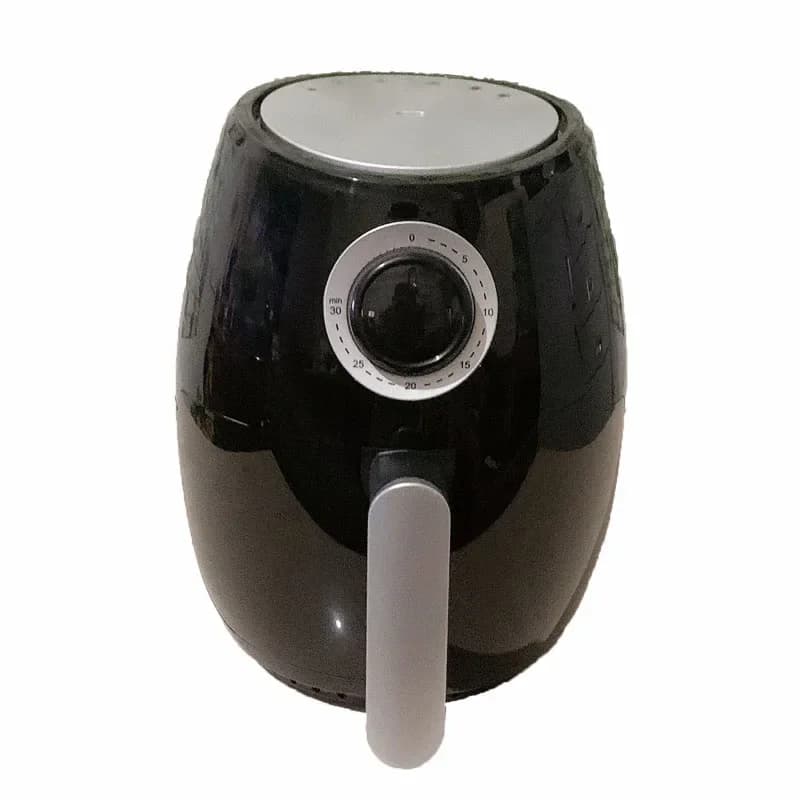 Fritadeira elétrica Oster Nuwave Digital Power Air Fryer XL preta com temporizador analógico frontal