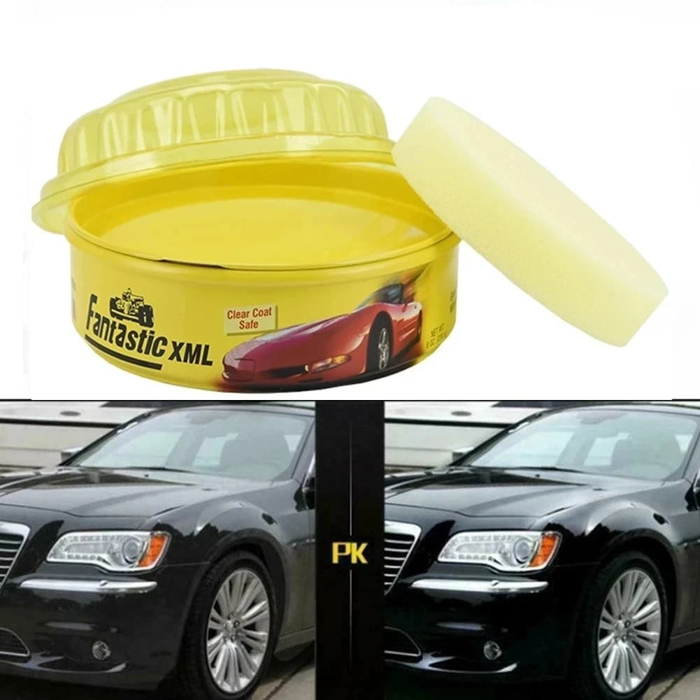 Cera automotiva em pasta com brilho intenso, polimento e detalhamento automotivo, super hidrofóbica e de longa duração para remoção de riscos