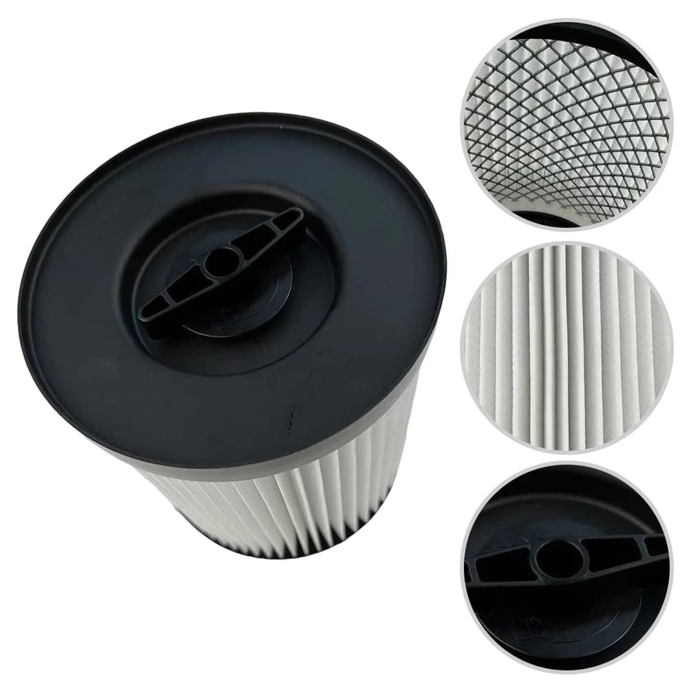 Cartucho de filtro HEPA Parkside 91096424 PWD 30 A1 PNTS 1400 H4 com detalhes internos e externos