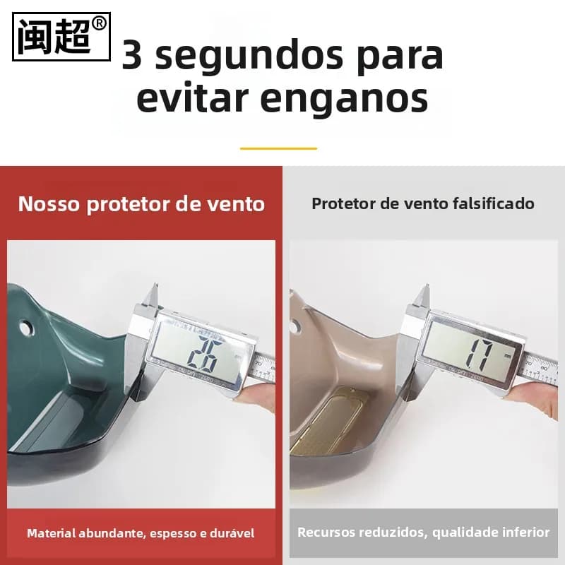 Protetor de Guidão para Veículos Elétricos com Para-brisa, Guarda-chuva, Protetor de Freio e Luvas Térmicas Grossas de Dedo I...