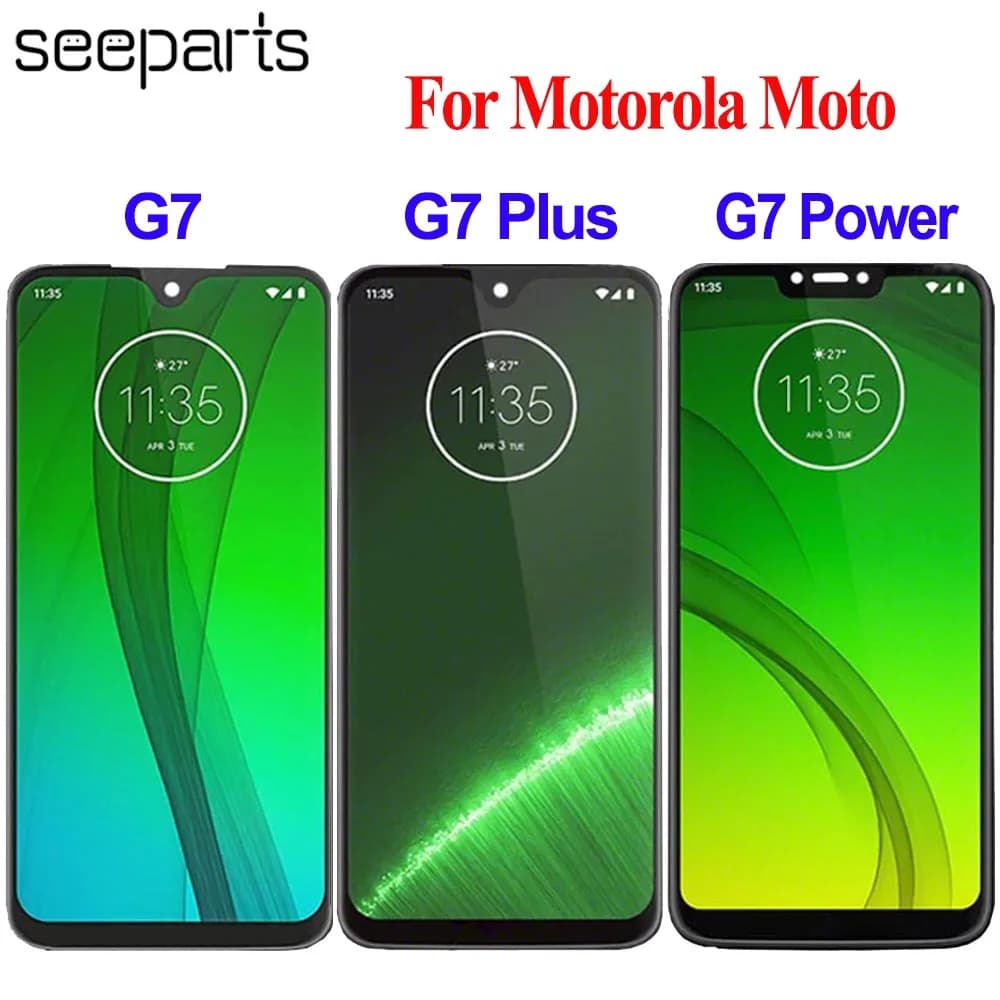 Para Motorola Moto G7 / G7 Play / G7 Power: Peça de Substituição do Display LCD com Touch Screen e Digitalizador