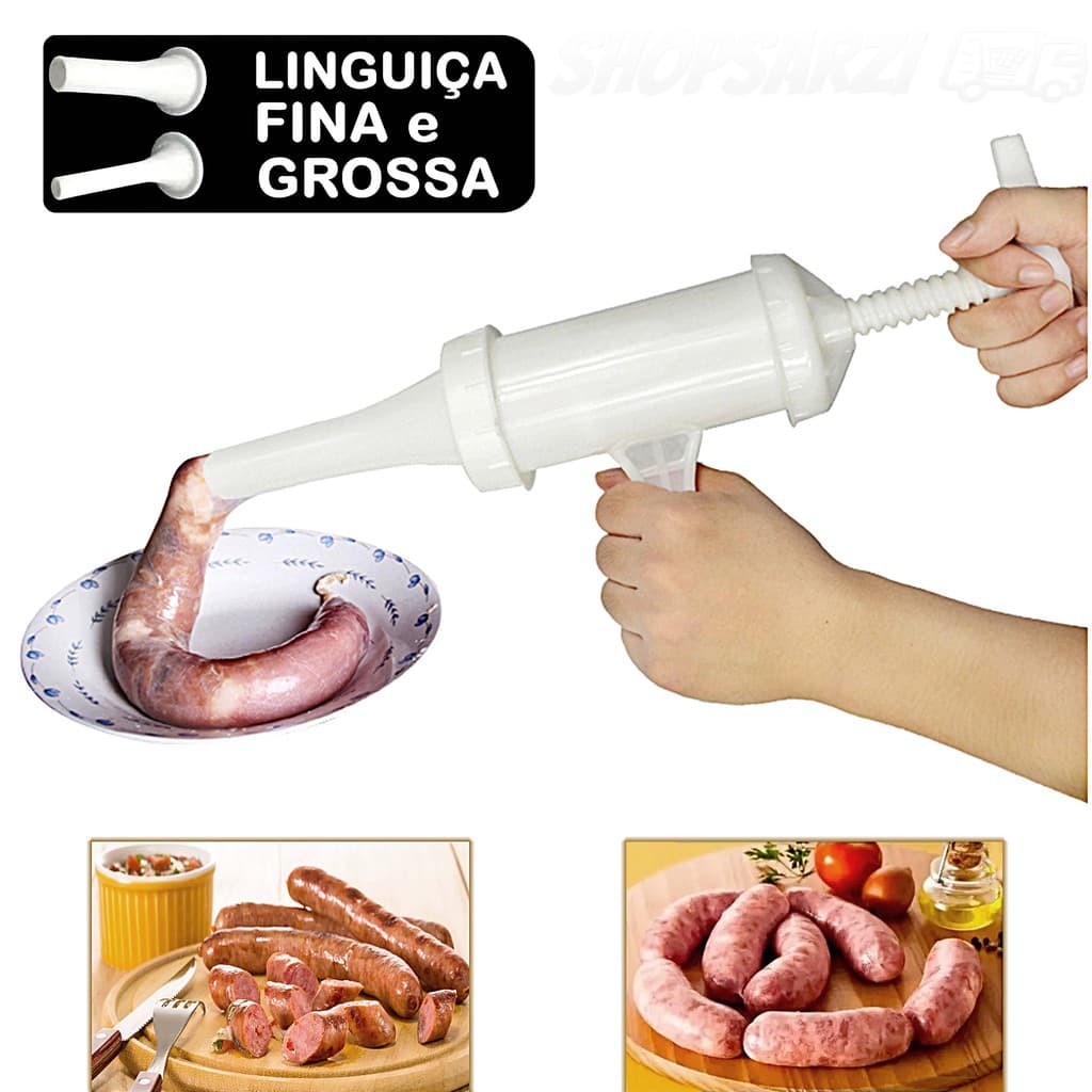 Ensacadeira Injetora De Linguiça Salame para charcutaria artesanal