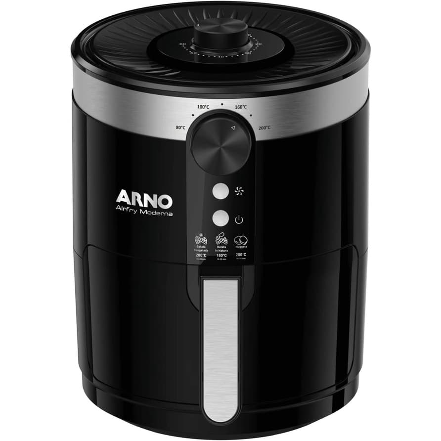 Fritadeira sem Óleo AirFry Arno PFRY Moderna Preta 220V