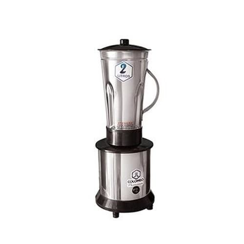 Liquidificador Industrial Baixa Rotação Inox 2 Litros Bivolt  3.500 Rpm  Massas Açai Bolo