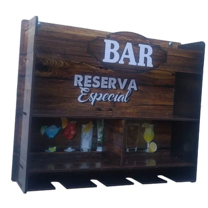 Bar Adega Barzinho Mdf Adesivado Adega De Parede Linda Decoração