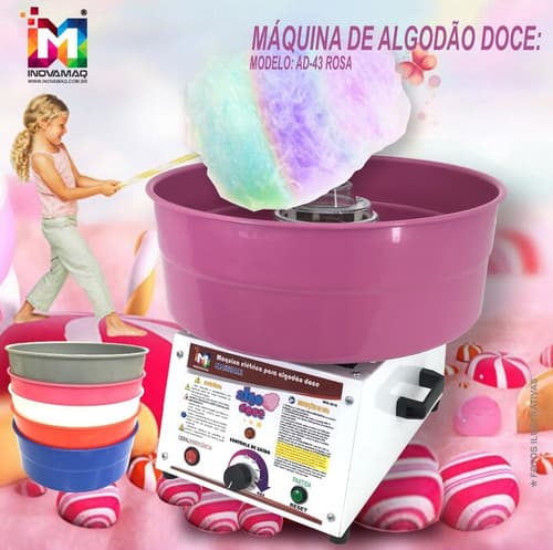 Máquina P/ Algodão Doce - Profissional Inovamaq + Brindes