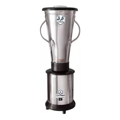 Liquidificador Industrial Baixa Rotação 3,5 Litros Inox JL Colombo Massas Açai Bolos + Brinde