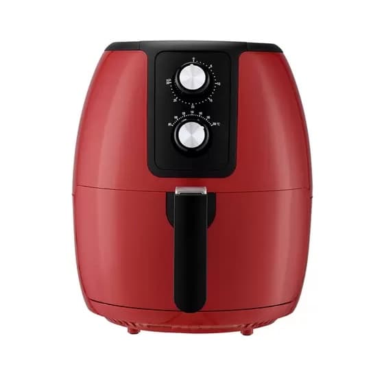 Fritadeira Elétrica Vermelha Air Fryer Supremma 3,6l Agratto com controles de temperatura e tempo