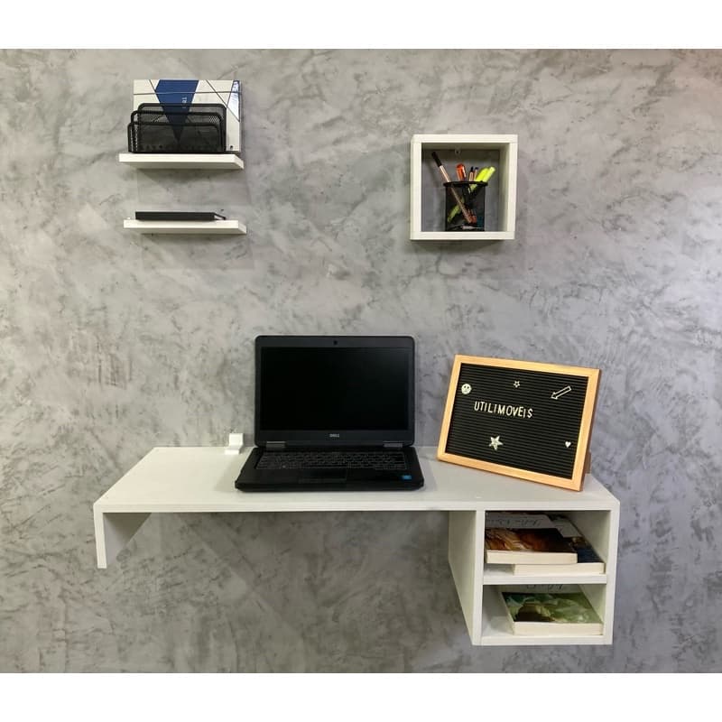 Escrivaninha suspensa - Mesa de estudos - 100% MDF PREMIUM