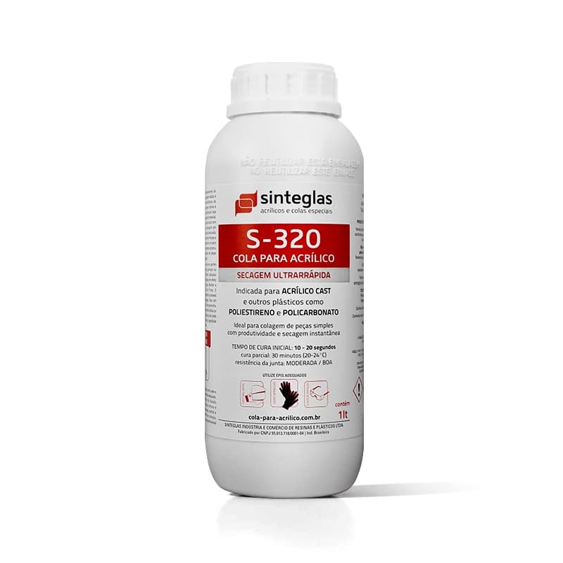 01 Cola Ultra-sinteglas Acrílico/policarbonato S-320
