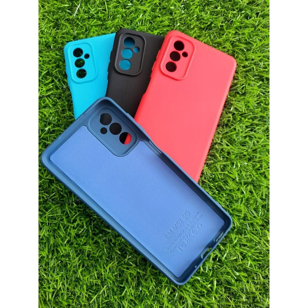 Capa capinha p/ Samsung Galaxy M52 5G proteção de câmera Capa capinha p/ M52 5G aveludada Capa capinha p/ M52 5G cor lisa