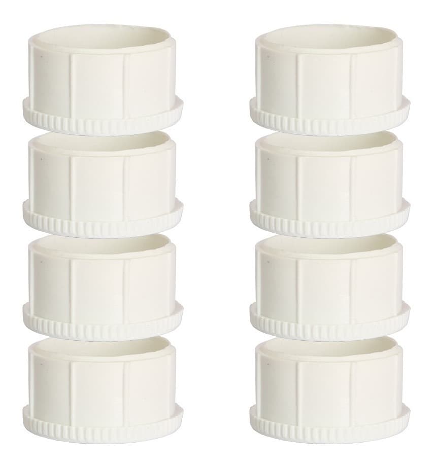 Kit 8 Ponteira Protetora Pe De Cadeira Tubular 3cm Interna