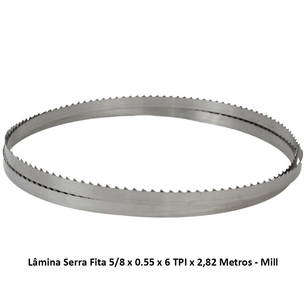 Lâmina Serra Fita 5/8 x 0.55 x 6 TPI x 2,82 Metros - Mill