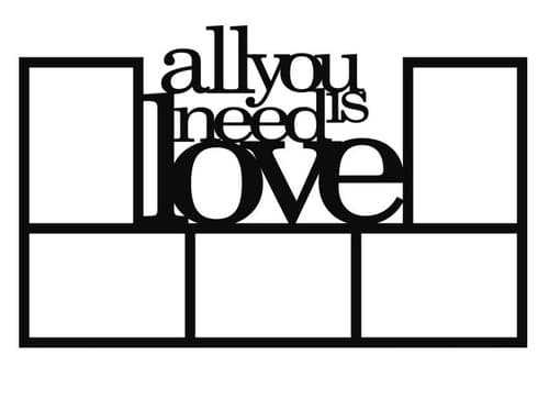  Porta Retrato All You Love Adesivo Decorativo De Parede