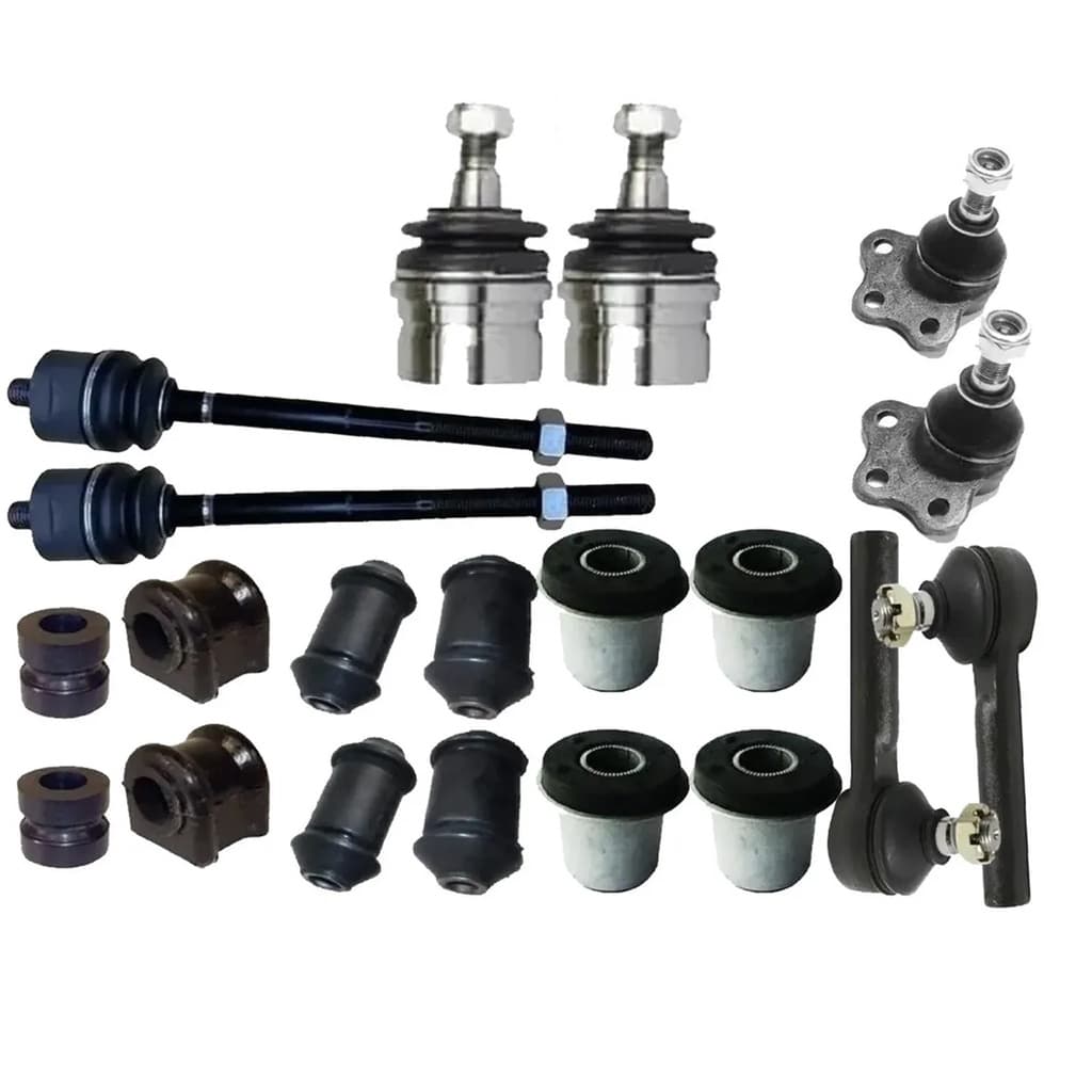 Pivô Bandeja + Terminal Direção + Barra Axial + Buchas Bandeja Balança + Bucha Barra Dakota 1997 1998 1999 2000 2001 A 2002