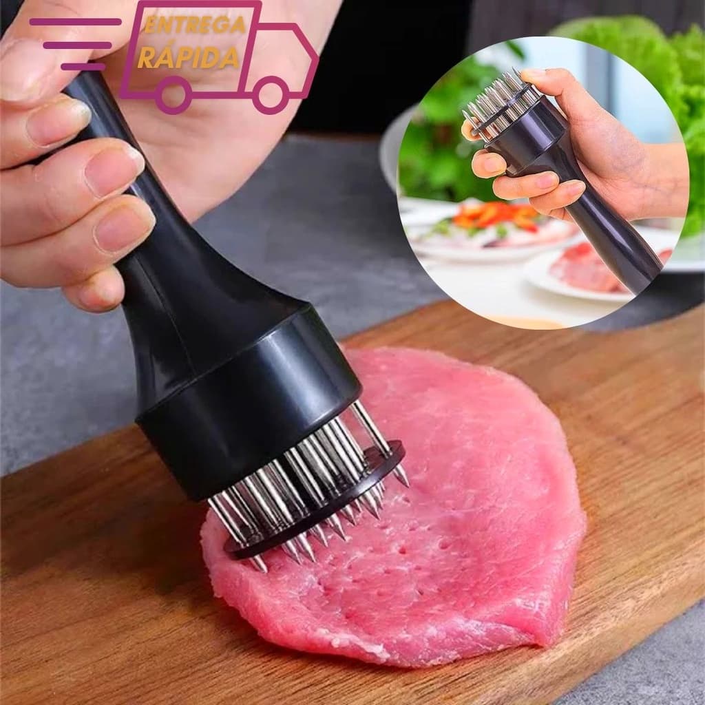 Batedor Amaciador de Carne Inox Profissional