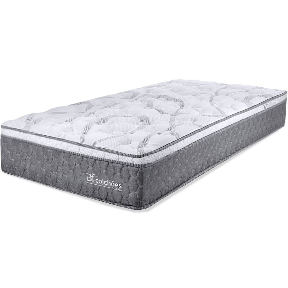 Colchão Smart Spring Solteirão Molas Ensacadas e Pillow Top de Viscoelástico 97x203x27cm BF Colchões