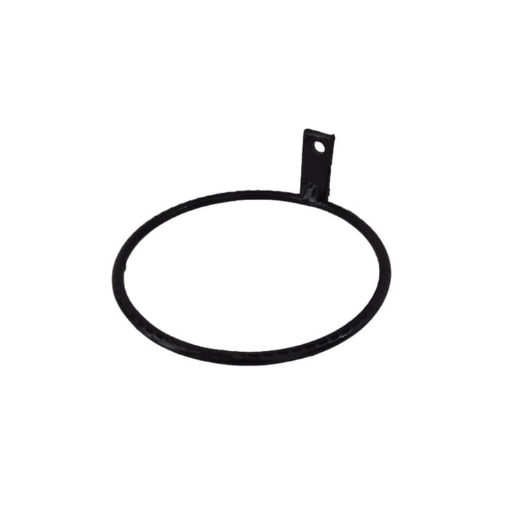 Suporte para vaso de jardim vertical preto, circular, encaixe 11,5cm