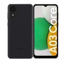 Samsung Galaxy A03 Core Dual SIM 32 GB preto - Visão frontal e traseira
