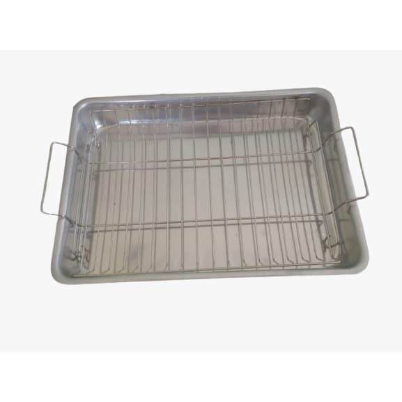 Assadeira Forma Retangular Alta E Grelha Com Alça N.3