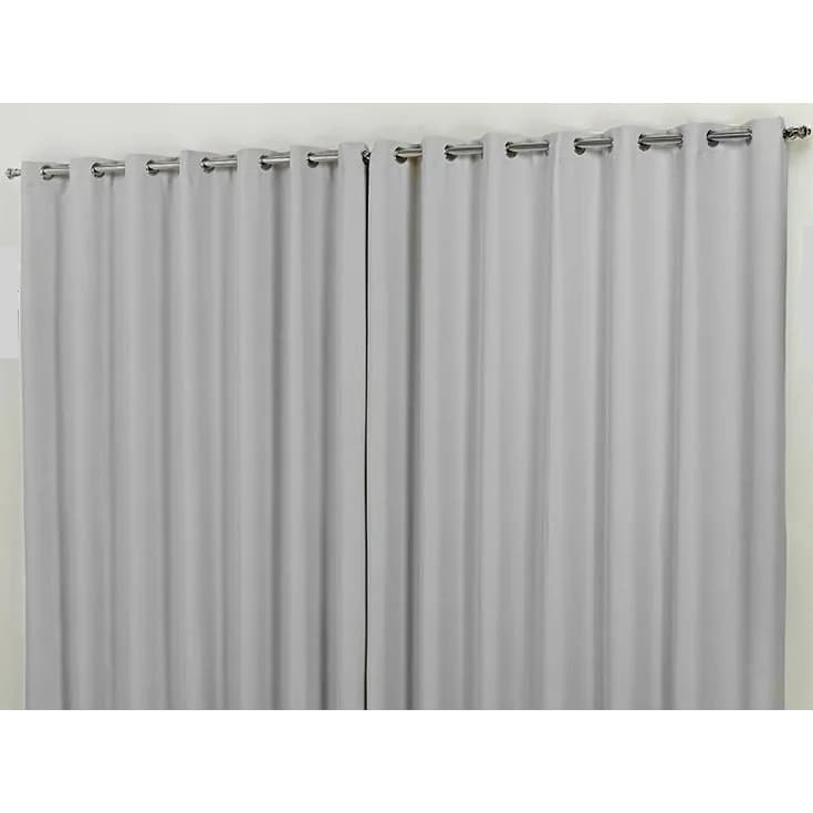 Cortina cinza blackout para sala e quarto, tecido grosso, blackout, 3,00x2,80m