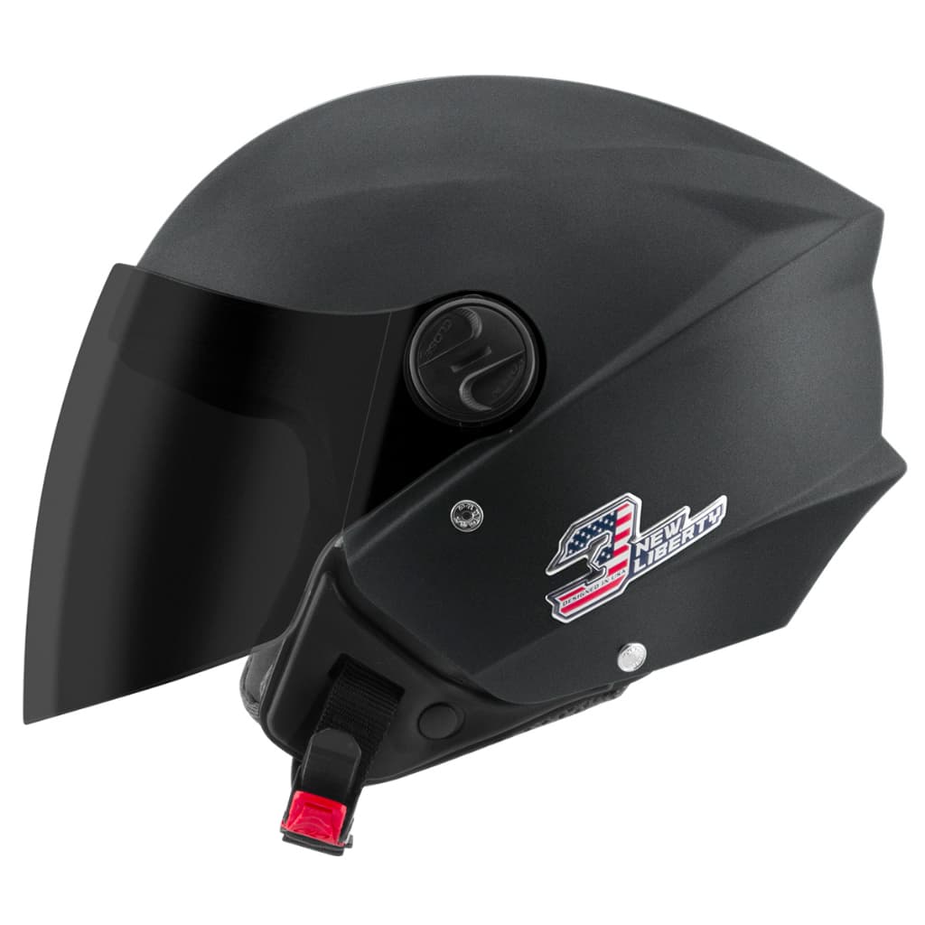 Capacete Pro Tork Preto New Liberty 3 Elite Viseira Fumê