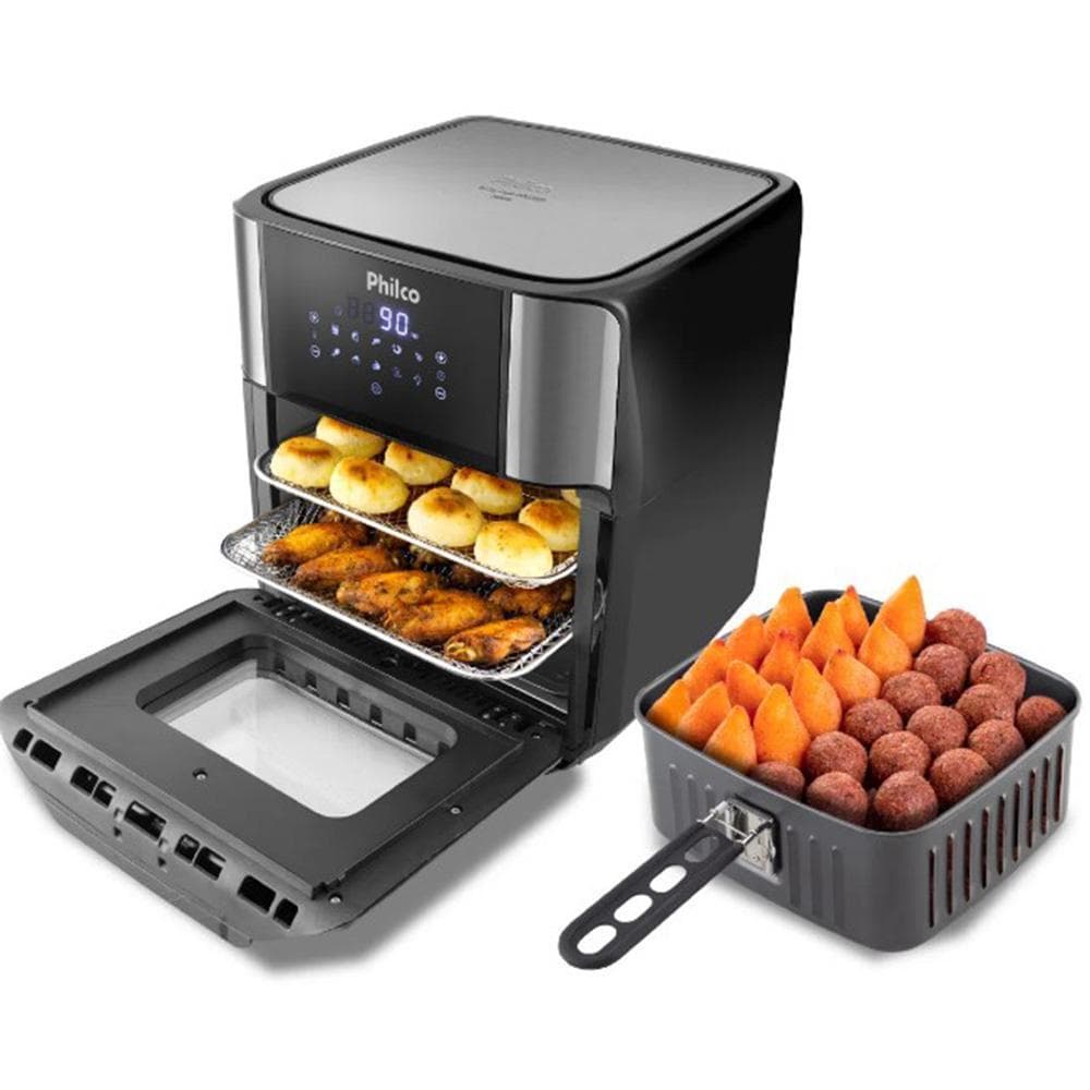 Fritadeira Air Fryer Oven Philco PFR2200 4 em 1 12L 1800W 127V preta
