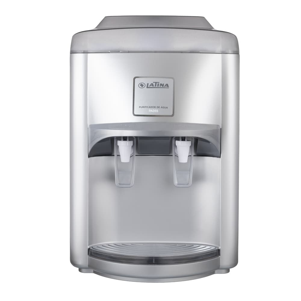 Purificador de água gelada Latina PA355 Compressor prata com dois dispensadores