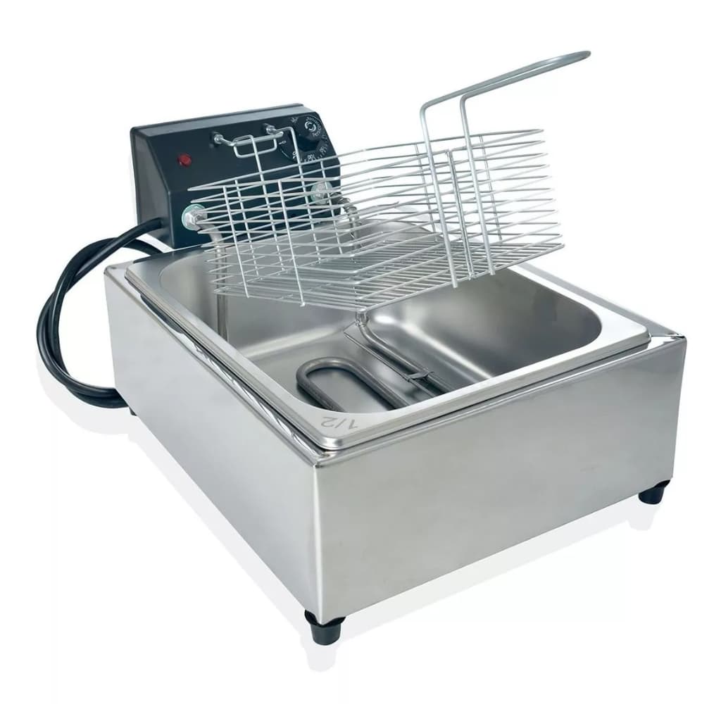 Fritadeira Eletrica industrial 5 Litros 1 Cuba 110v 220v