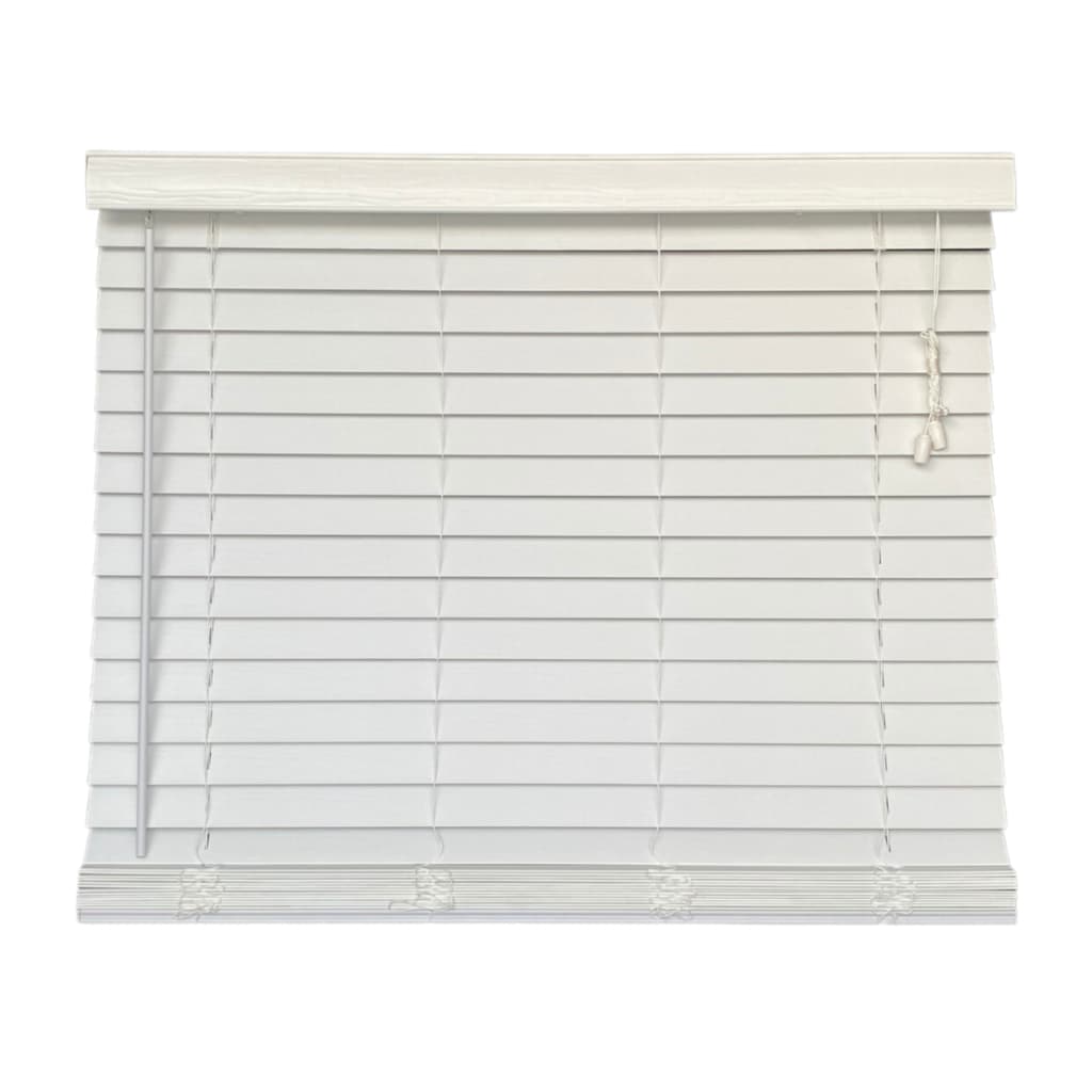 Persiana horizontal branca de PVC 50mm para janela 120x220cm